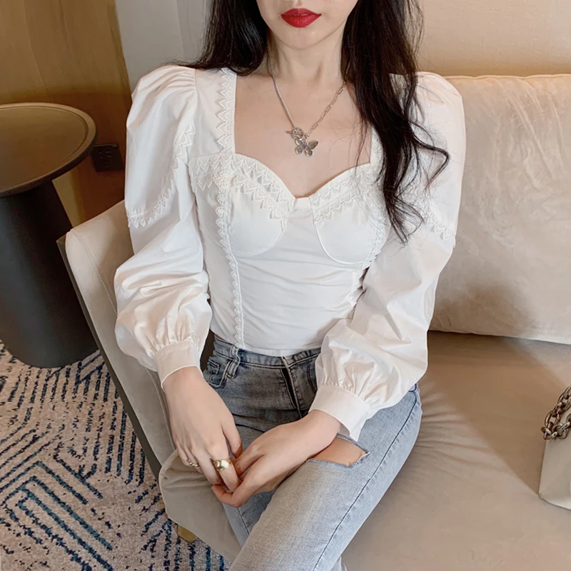 

sizes collarbone show thin coat of scheme design are brief paragraph brought French long sleeve shirt of western style