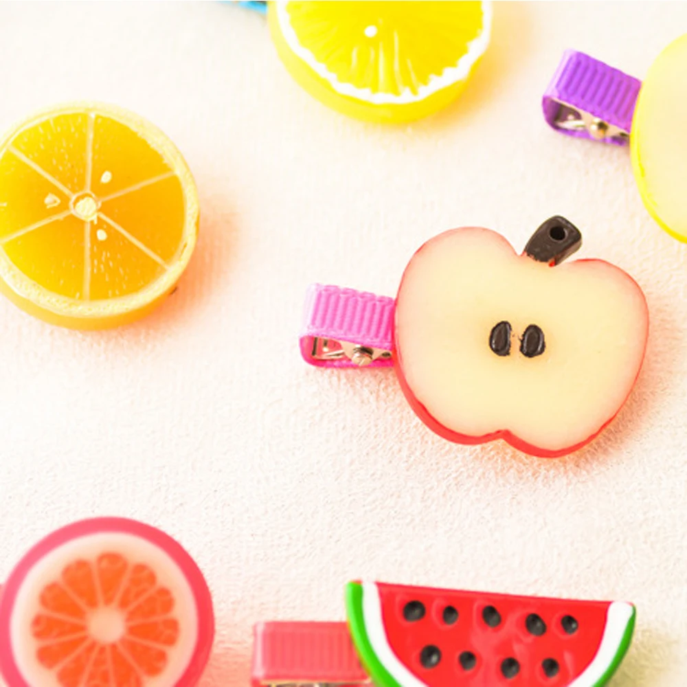 Новые корейские заколки для волос с фруктами летние акриловые милым арбузом
