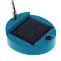 baoblaze portable flexible gooseneck style 8 led solar usb desk lamp bedside reading light blue purple