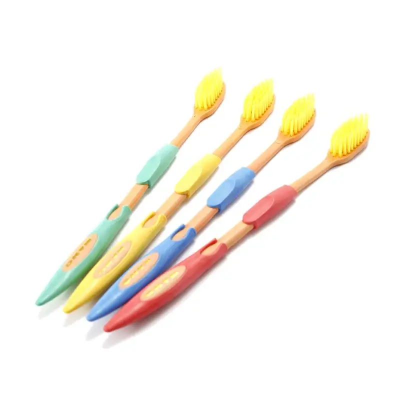 4 шт./компл. двойной ультра мягкое бамбуковое Зубная щётка с бамбуковым древесным