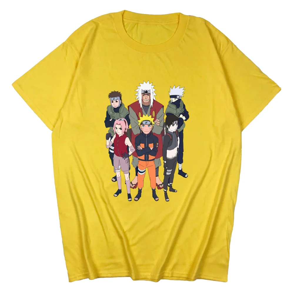 

New style hot hand-painted men's and women's cotton loose T-shirt street hip-hop anime cartoon series loose tops funny personali