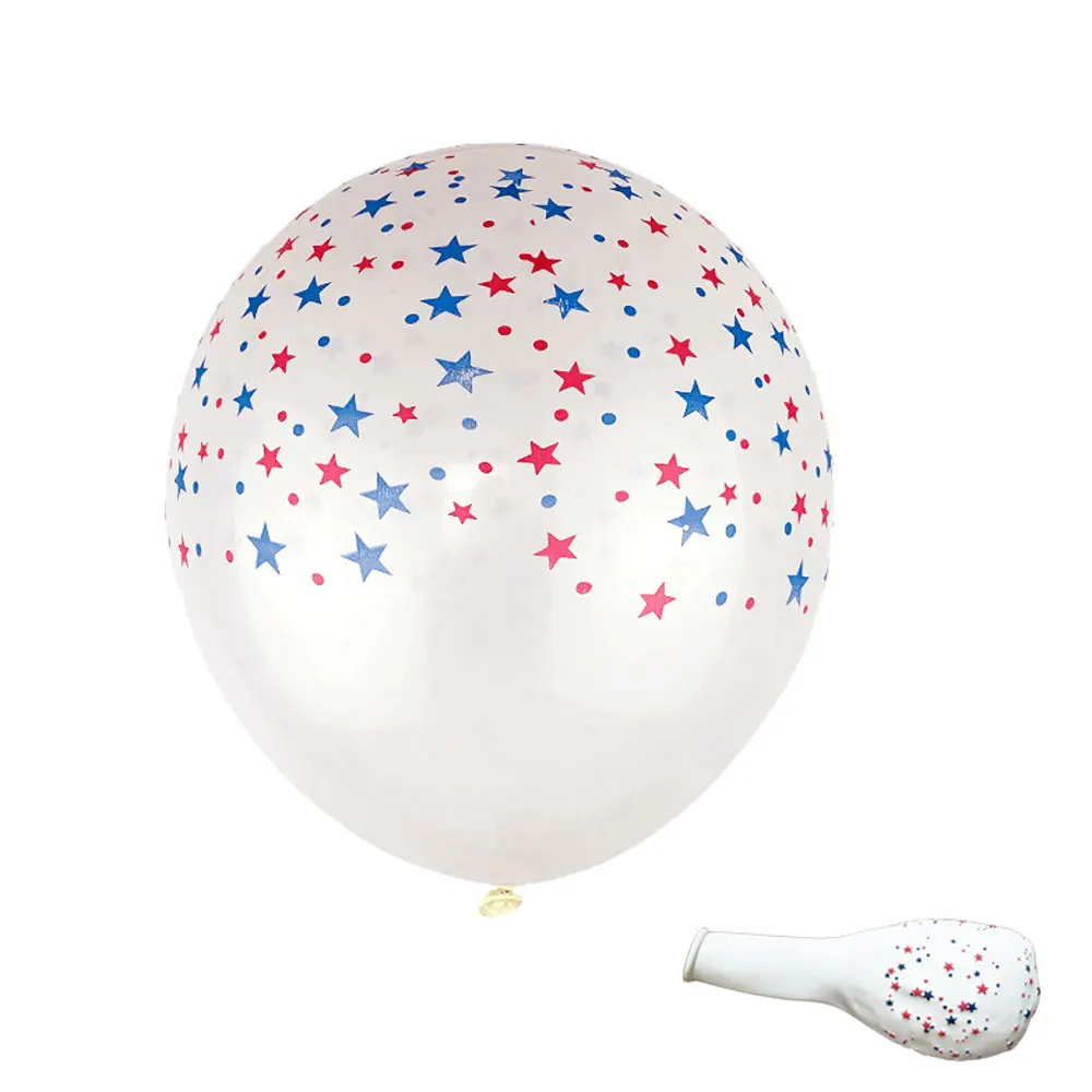 

12inch America Independence Day Ballon Star Latex Balloons Decorations Kids Inflatable Ball Wedding Anniversaire Party Supplies