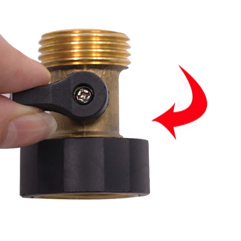 

3/4'' Inch Garden Hose 1 Way Shut Off Valves Water Pipe Faucet Connector Tools