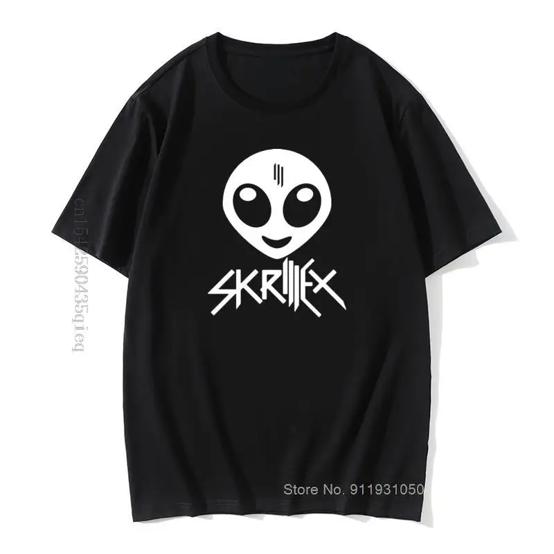 

Skrillex T Shirts Men Rock Band Hip Hop Printed T Shirt Men Top Quality Cotton Mens Short Sleeve Funny DJ T-shirt Tops