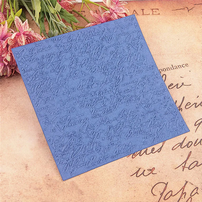 

15*15cm Sweet diary 3D Embossing folders Plastic bump Scrapbooking DIY Template Fondant indentation Cake Photo Album Card Makin