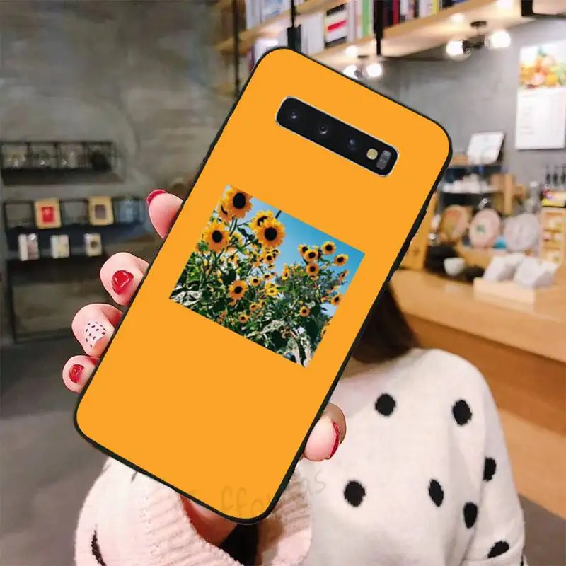 

Daisy Sunflower Floral Phone Case For Samsung galaxy S 7 8 9 10 20 edge A 6 10 20 30 50 51 70 note 10 plus