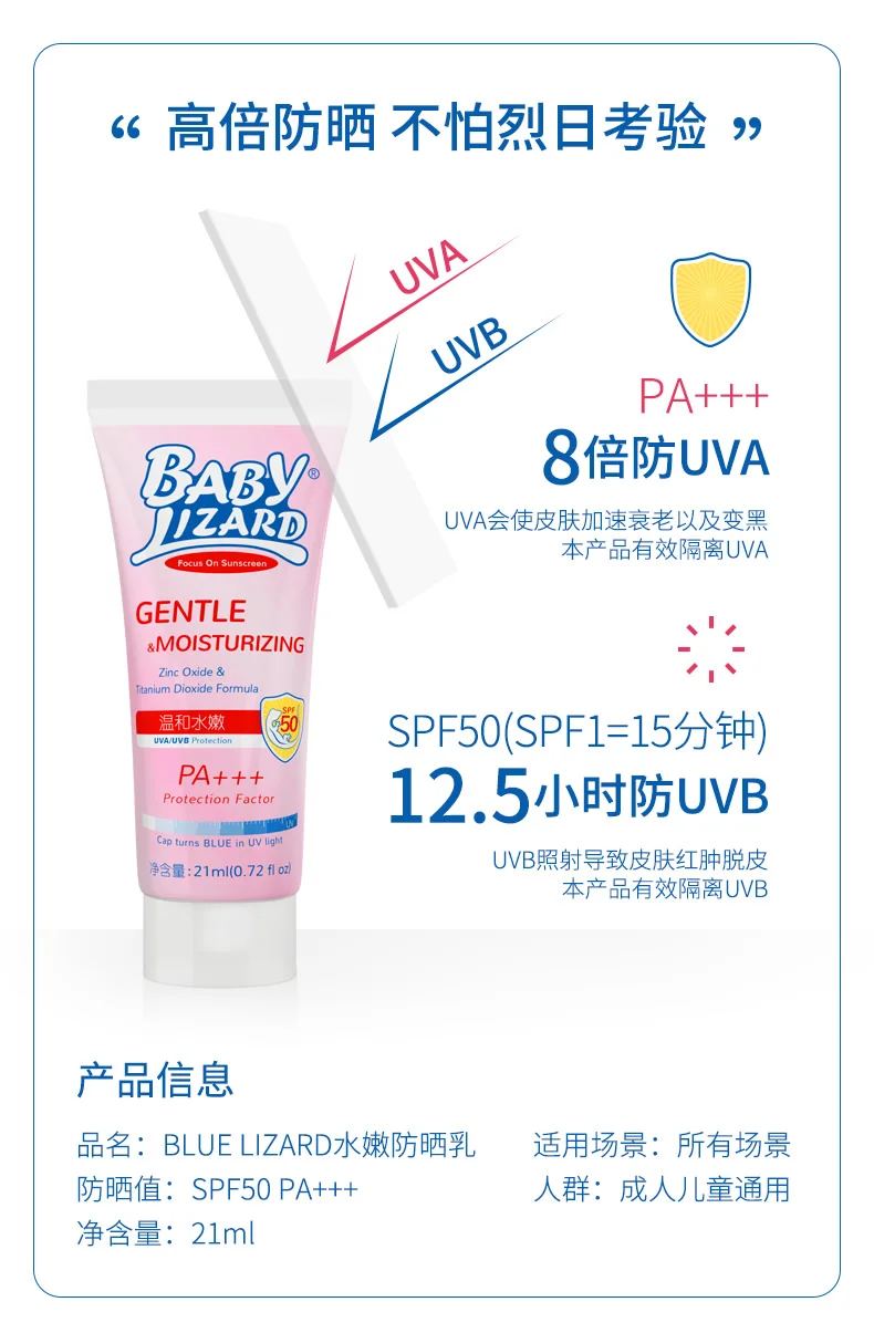 Солнцезащитный крем в виде синей ящерицы 21 мл | Красота и здоровье