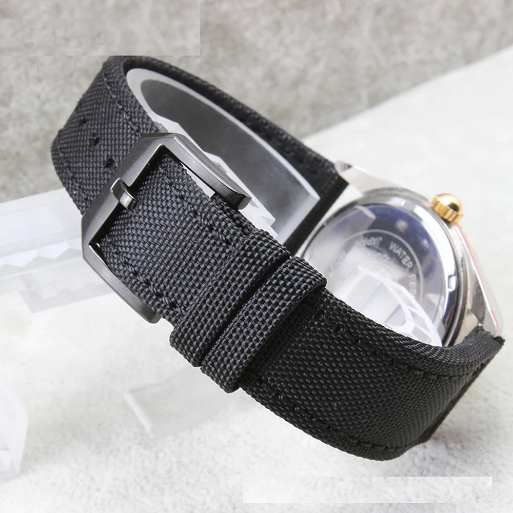 20mm Watch Straps for IWC Pilot Portuguese Portofino Nylon Canvas Watch Bands Green Blue Gray Black Watchbands Straps Bracelets