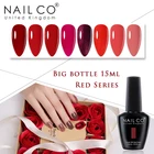 NAILCO 15 мл красный для ногтей нюдовой коллекции художественный Гель-лак для ногтей Полупостоянный лак для ногтей УФ-светодиодный гель Гибридный гвоздь лак Лаки гель