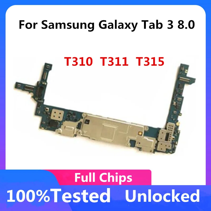 Логическая плата EU Verison для Samsung Galaxy Tab 3 8 0 T311 T310 T315 оригинальная разблокированная