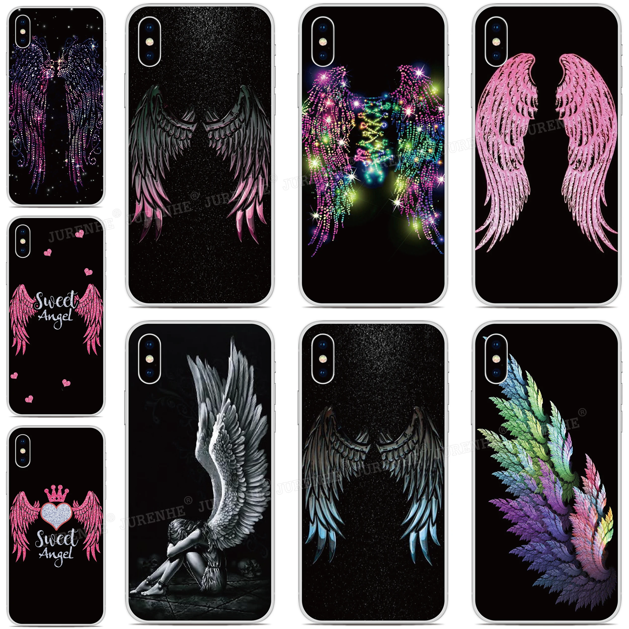 

Soft TPU Fundas Angel Wings Phone Case For Alcatel 1L 1S 3L 2021 1 3C 1C 1X 1V 3V 3X 2019 1A 1B 1SE 2020 Silicone Back Cover