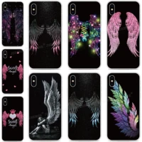 soft tpu fundas angel wings phone case for alcatel 1l 1s 3l 2021 1 3c 1c 1x 1v 3v 3x 2019 1a 1b 1se 2020 silicone back cover