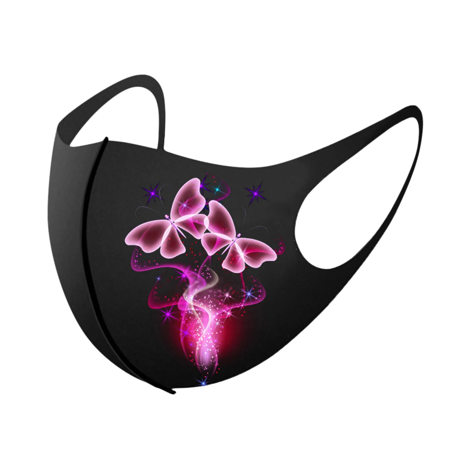 

5PCS for Adults Butterflies Printed Mouth Mask for Protection Washable Earloop Mouth Mask mascarillas