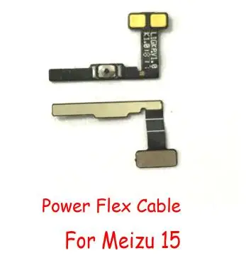 For Meizu 15 Power Кнопка включения/выключения кнопки громкости гибкий кабель лента для Meizu M2 M3 M3s M5 M6 M5s Pro 6 M6S X8 Note 8 15 15 Plus 16 16 Ремонт - Цвет: For Meizu 15 Power