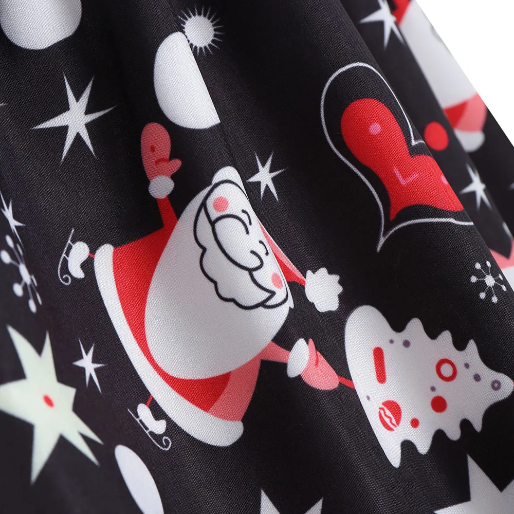 Зимние рождественские платья для женщин 50S 60S винтажный халат качели Pinup