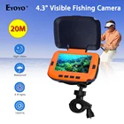 Эхолот-рыболокатор Eyoyo 7HCS 1000TVL, подводная камера для подледной рыбалки на 20 м, видеокамера, инфракрасная лампа, эхолот для подледной рыбалки