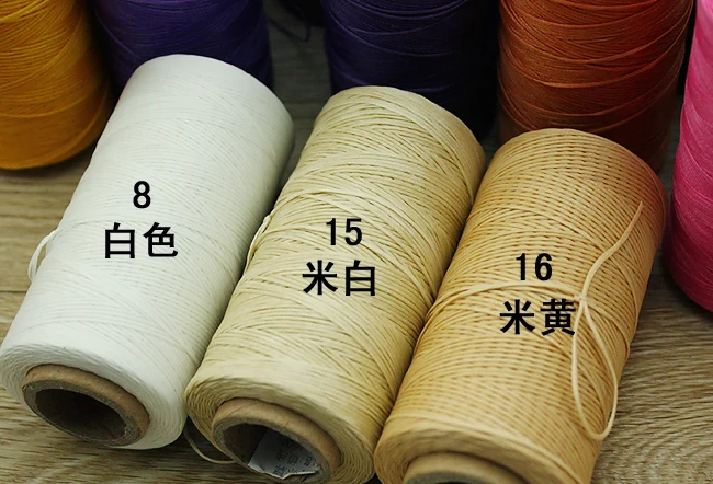 2 шт. сделай сам кожаные вязаные нитки Ручное шитье плоская Вощеная Полиэфирная