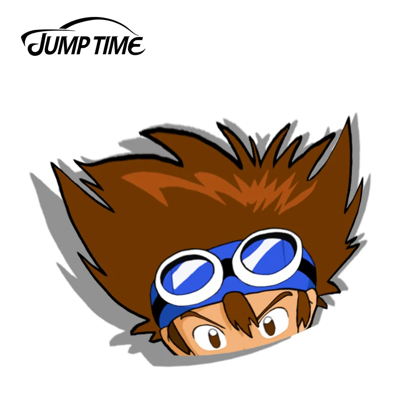 Время прыжка 13 см x 9 4 для Digimon Приключения аниме наклейки на машину смешные