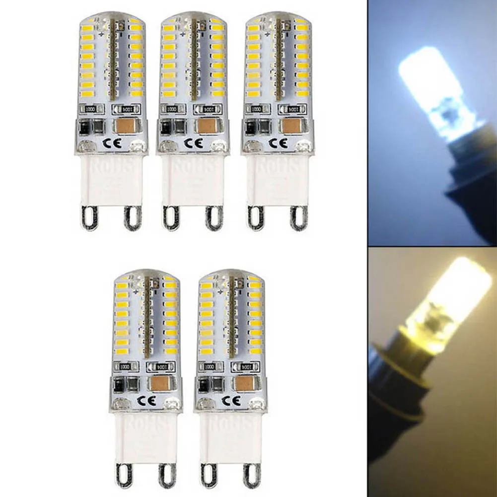 

10Pcs G9 5W LED 3014 64SMD Pin Base LED Bulb Lamp Warm White/White SASI