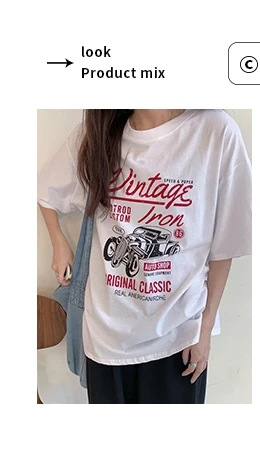 

T-shirt Women's Summer Korean Style Retro Easy Matching Loose Slimming Sense of Design Niche round Neck Short Sleeve Bottoming