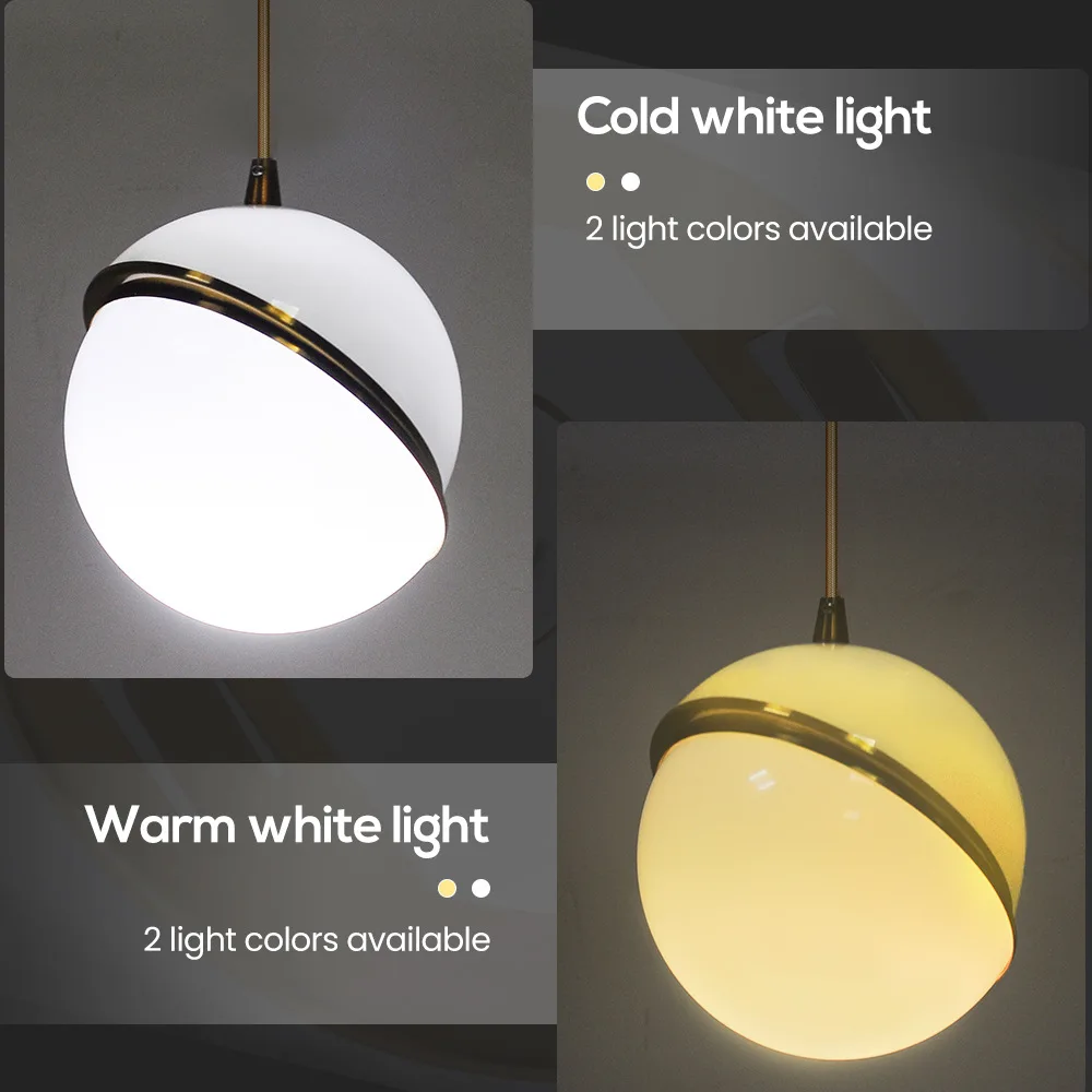 Художественный Декор креативный Глобальный подвесной светильник молочно белый