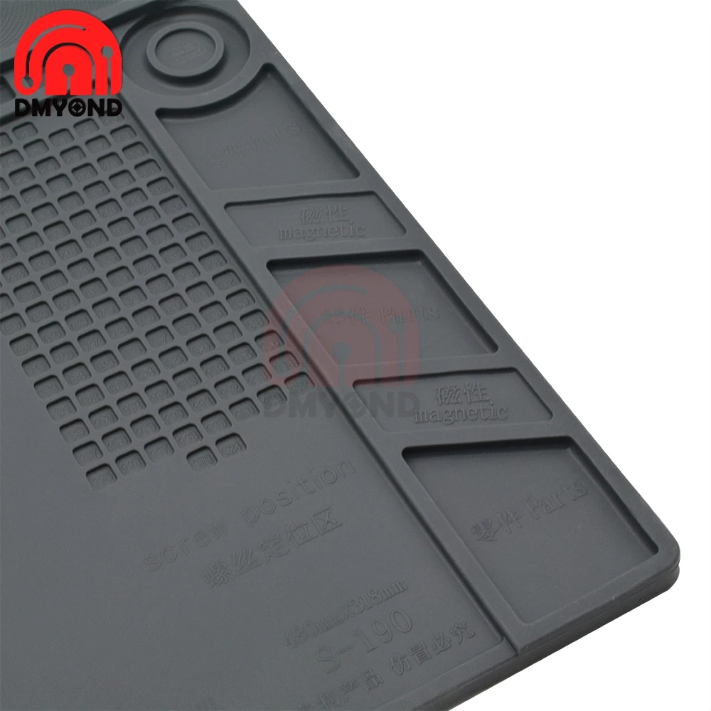 

ESD Heat Insulation Working mat Soldering Station Iron Magnetic Heat-resistant BGA Insulator Platform for Microscope Repair Mat