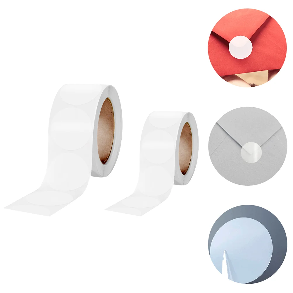 

2 рулона клейких круглых наклеек для упаковки подарков прозрачная этикетка наклейка s