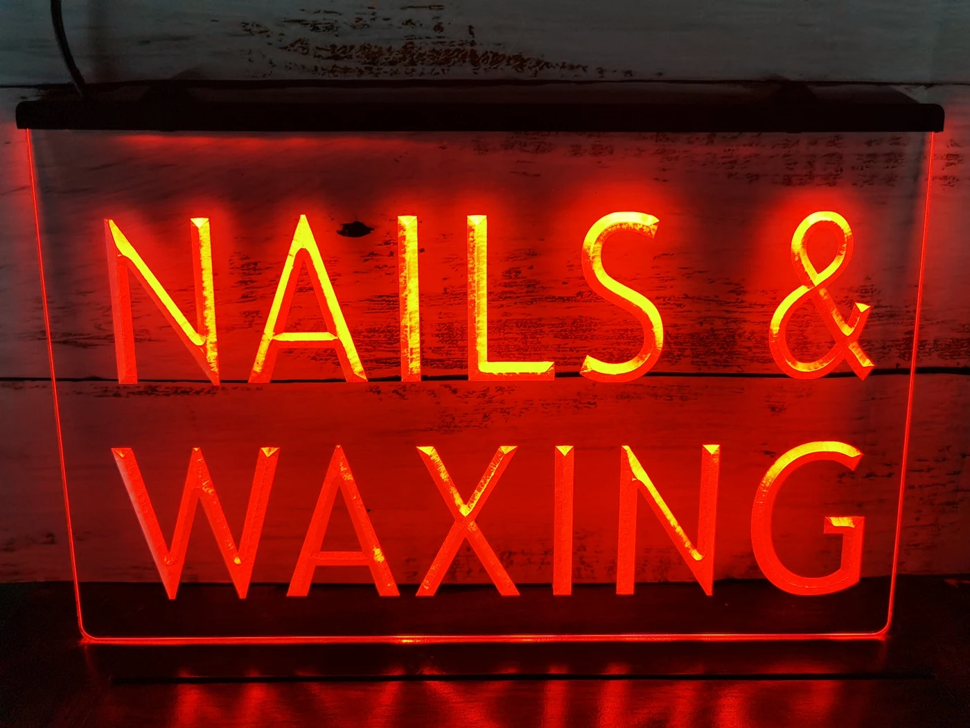 Светодиодная неоновая световая вывеска для салона красоты I358 Nail & Waxing|Таблички и