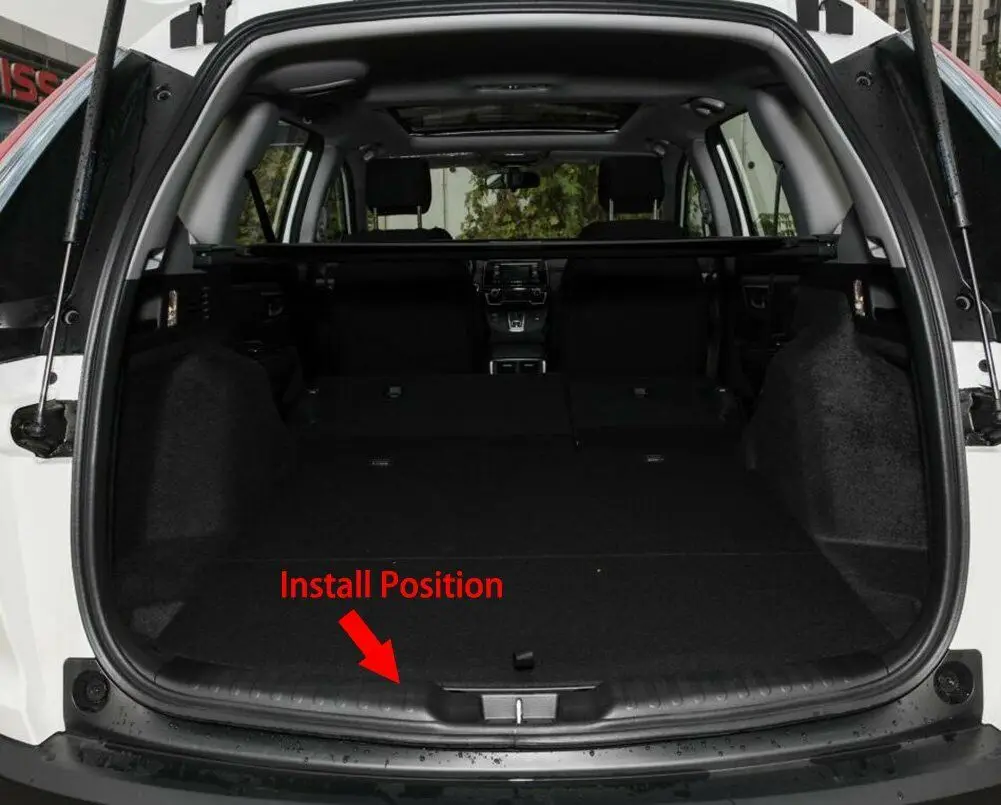 

Fit For Honda CRV CR-V 2017 2018 Rear Inside Bumper Sill Plate Trim Steel Black