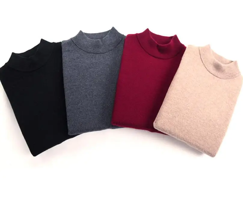 

Half turtleneck Cashmere pullover men sweater clothes for 2020 autumn winter sueter hombre robe pull homme hiver mens sweater
