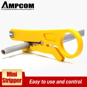 Компактный портативный инструмент для зачистки проводов AMPCOM, инструмент для удаления ударных отверстий, лезвие 110 для сетевого кабеля