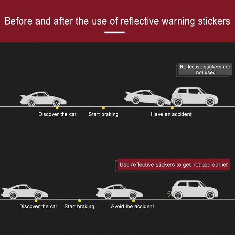 2 шт. светоотражающие наклейки из углеродного волокна|Наклейки на автомобиль| |
