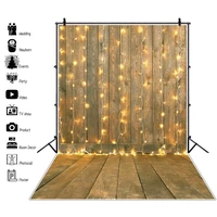 laeacco brown wooden board photocall backdrop wood floor lights pets kids adult portrait photography background for photo studio