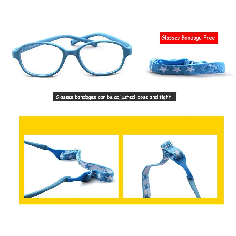 Очки детские с защитой от сисветильник Гибкая оптическая оправа для мальчиков и