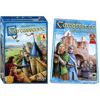 2021 new carcassonne board game standard 2 5 players new edition core base card tile family winter edition
