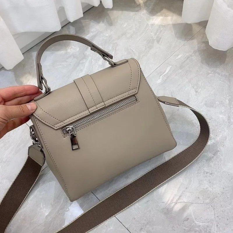 

Office Ladies Packing Shoulder Bag Softshell Cow Split Leather Handbag Women Casual Satchels Sling Crossbody Bags Solid Colors