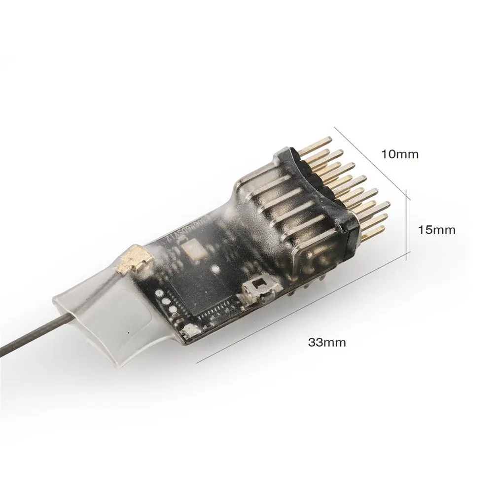 Радиоприемник R6DS 2 4G 6CH совместимый с AT9 AT9S AT10 передатчик поддержка SBUS PPM PWM