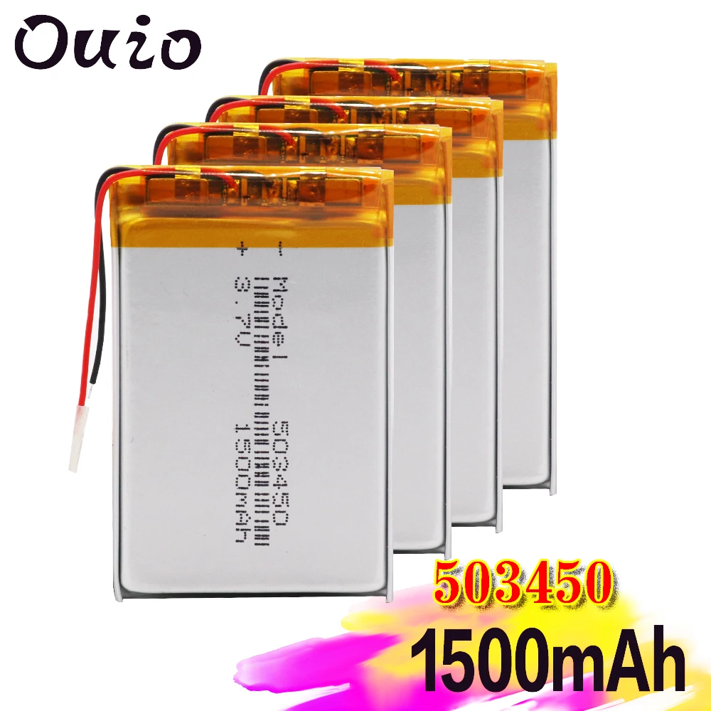 503450 3 7 V 1500mAh Lipo батарея Замена литий ионная полимерная аккумуляторная для Bluetooth