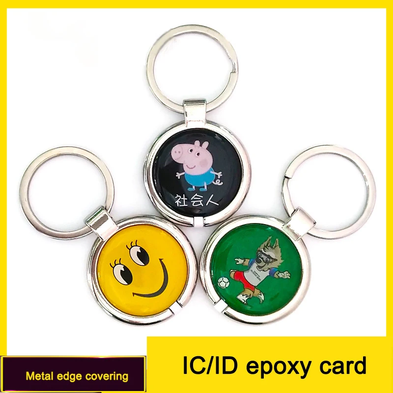 10pcs/Lot ID Keychain 13.56MHZ Fobs Key Tag Cartoon Access Control Elevator School For System Keyfobs | Безопасность и защита