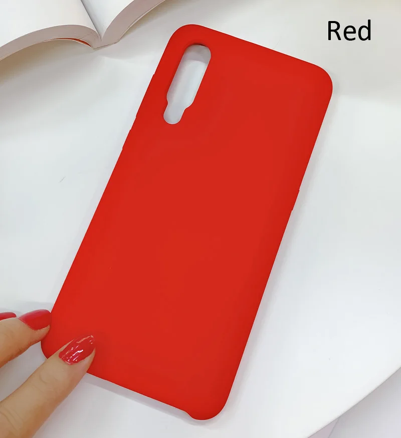 Red Жидкий силиконовый чехол для Xiao mi 9 mi 9 SE Pro мягкий гелевый резиновый чехол высокого качества - Цвет: Red