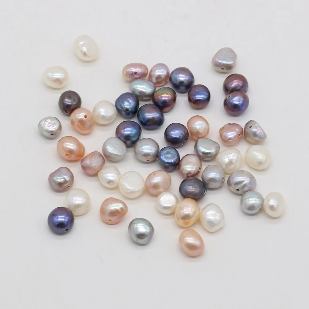 

20pcs Natural Freshwater Pearl Beads AA Punching Hole Loose Pearl Beads for Making DIY Jewelry Necklace Bracelet 5-10mm