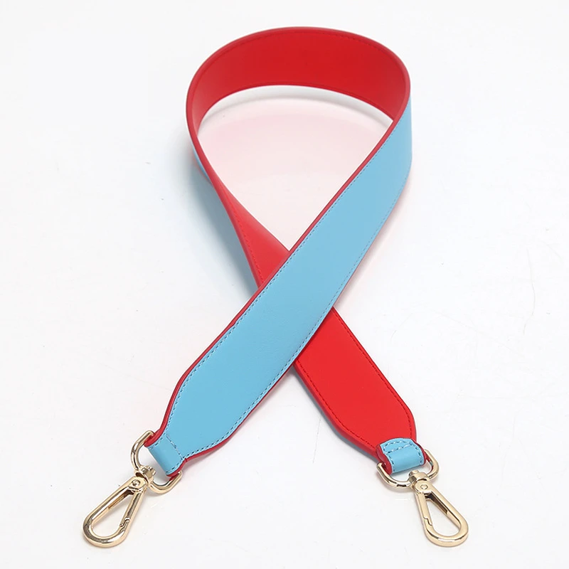Sky blue - red Ремень для сумки, женские Наплечные ремни для сумок, цветной широкий ремень, сумка на плечо, Сменный ремень для леди pasek do torebki 90 см - Цвет: Sky blue - red