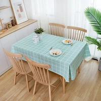 simple style sub pvc tablecloth restaurant kitchen picnic waterproof and heat proof oil proof coffee pad cloth household