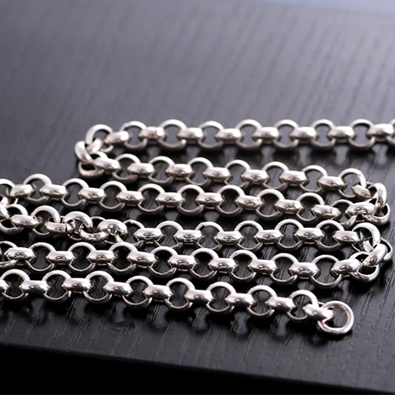 ZABRA длинное ожерелье ручной работы из стерлингового серебра 925 пробы для мужчин и