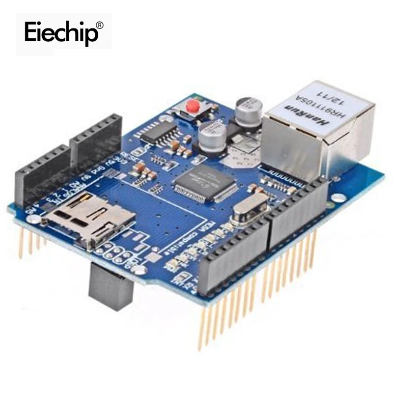 Сетевая плата W5100 Для Arduino Mega2560 UNO R3 Ethernet Shield для самостоятельной сборки