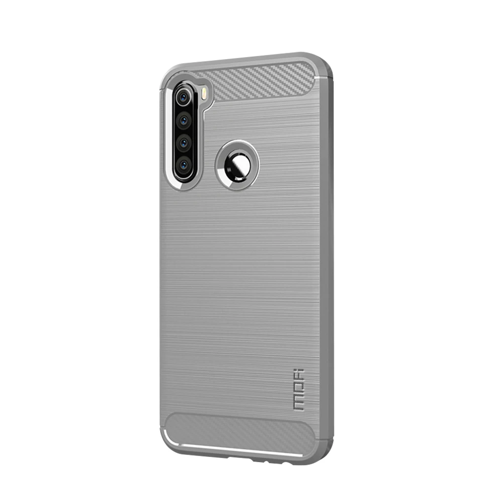 Чехол MOFi для Xiaomi Redmi Note 8 T, роскошный чехол из мягкого волокна ТПУ, силиконовый чехол для телефона s, задняя крышка для Xiaomi Redmi Note 8T - Цвет: Серый