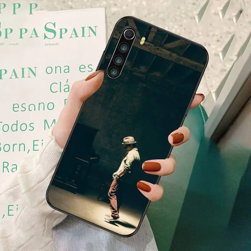 

ZFGHSHYQ Black Soft Silicone Bruno Mars Phone Case For Redmi 7 8 9 A K20 30 Pro Note 8 9 Pro 9s