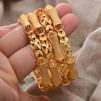 4pcslot dubai france gold color bangles for women bride wedding bracelet bijoux africaine dubai free shipping items to nigeria