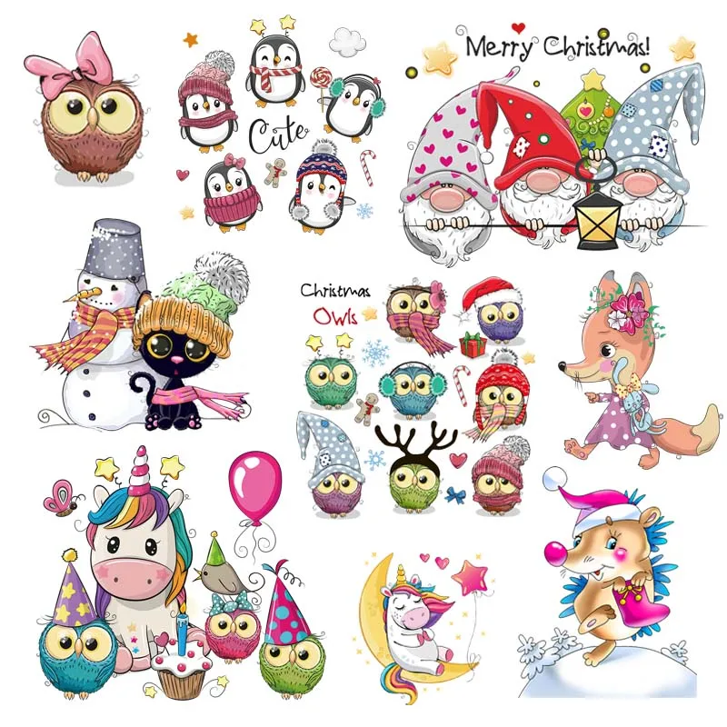 Prajna мультфильм Единорог патч железо на переноске Рождественский подарок