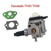carburetor w 2pc gasket for trimmer bushcutter kawasaki th43 th48 weed eater gasoline air mechanical device increase horsepower